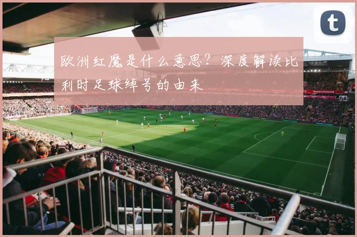 欧洲红魔是什么意思？深度解读比利时足球绰号的由来